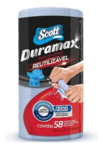 Panos Limpeza Rolo Aderente Duramax Reutilizável 58und Scott
