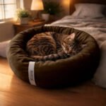 Cama Gato Cachorro Caminha Pet Redonda Ninho Macia 50x50cm Cor Marrom Touch