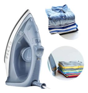Ferro de passar a vapor Electrolux Efficient ESI10 cor azul-aço com base antiaderente