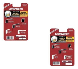 Kit 2 Resistências Acqua Ultra 220v 7800 Lorenzetti Branco Fosco