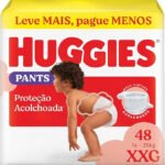 Huggies Fralda Pants Roupinha Proteção Acolchoada XXG – 48 Un