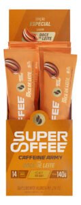 Super Coffee To Go 14 Sachês Caffeine Army Sabor Doce De Leite