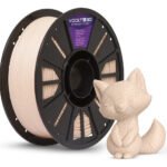 Filamento Pla Velvet efeito fosco premium 1kg Voolt3d cor bege caucasiano Voolt3D