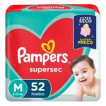 Fralda Pampers Supersec M 52 Unidades