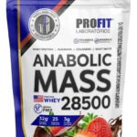 Hipercalórico Anabolic Mass 28500 3kg Profit Labs Sabor Chocolate com Morango