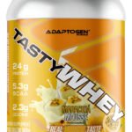 Suplemento Tasty Whey 3w Gourmet Whey Protein Adaptogen Science Pote 900g Sabor Mousse de Maracujá