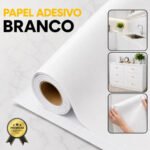 Papel Adesivo 4 Metros X 45cm Envelopamento Móveis E Parede Branco Fosco Autocolante Lavável Vinílico Cnc Do Brasil