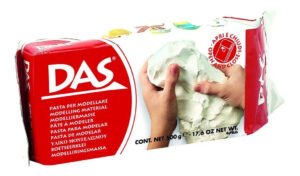 Massa Modelar Cerâmica Fria DAS 387000 Branca 2 Unidades 500g