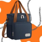 Bolsa Térmica Lancheira Tche Amo de 12 L para Marmita e Alimentos Azul-Marinho