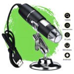 Microscópio Digital Zoom 1600x Lupa Microscópica Portátil Profissional Hd Com Cabo Usb Câmera 2.0 Mp Pc Android Tumblr