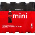 Refrigerante Zero Açúcar Coca-Cola Mini Garrafa 12 Unidades 200ml Cada