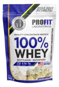 100% Whey Quality Concentrate Protein Refil 900g – Profit Sabor Leite Niño