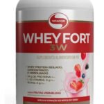 Whey Protein Fort 3w 900g Vitafor Sabor Frutas Vermelhas