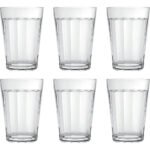 Copo Americano Vidro Suco Agua Nadir 190ml Kit C/ 6 Unidades Incolor