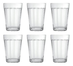 Copo Americano Vidro Suco Agua Nadir 190ml Kit C/ 6 Unidades Incolor