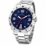Relógio Technos Masculino 2115NAP/1A 45 Milímetros Casual em Aço Inoxidável Prova D´Agua 50 Metros com Calendário Fundo Azul
