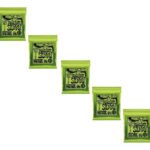Jogo De Cordas Guitarra 010 Ernie Ball Regular Slinky 5 Pack