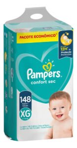 Fraldas Pampers Confort Sec XG x 148 unidades