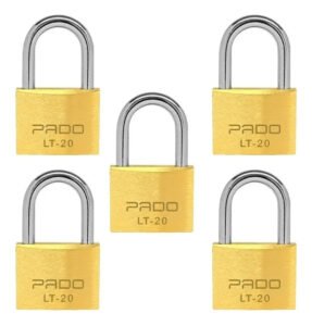 Cadeado Pado 20 Mm Mesma Chave Segredo Com 5 Unidades