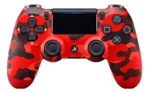 Controlador de joystick sem fio Sony Playstation Dualshock 4 Ps4, cor: camuflagem vermelha