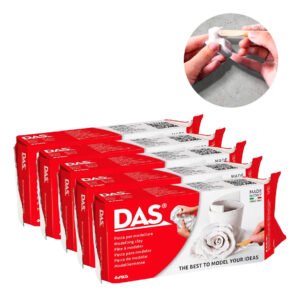 Massa de biscuit DAS Branca – 250G kit X 5 do 500g – Branco