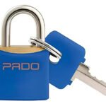 Cadeado de latão Resistente 20mm Cor Azul Pado 2 Chaves