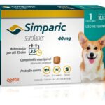 Simparic 1 Comp 40mg Pílula Antiparasitária Contra Pulgas