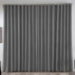 Cortina 2,00×1,80 Metros Blackout Blecaute Cinza Corta Luz Em Tecido Grosso Para Quarto E Sala Texfine