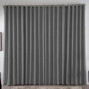 Cortina 2,00×1,80 Metros Blackout Blecaute Cinza Corta Luz Em Tecido Grosso Para Quarto E Sala Texfine