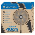 Ventilador de Coluna Turbo 6 40cm preto Ventisol