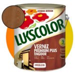 Verniz Lukscolor Tingidor Imbuia Galão 3.6 Litros Acabamento Brilhante