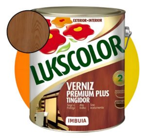 Verniz Lukscolor Tingidor Imbuia Galão 3.6 Litros Acabamento Brilhante