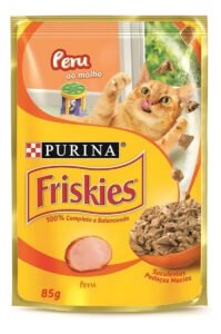 Ração Úmida Friskies Peru ao Molho para Gato Adulto 85g