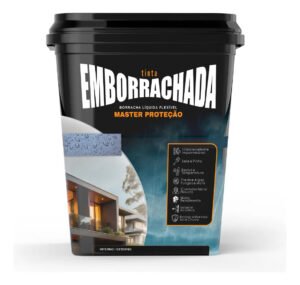 Tinta Emborrachada Masterfix 20kg Impermeável Flexível Acabamento Fosco Cor Cromio