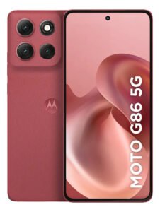 Smartphone Motorola Moto G86 5g – 256gb 8gb Ram+16gb Ram Boost Tela 1.5k Poled, 50mp Sony Camera Ois Moto Ai, Videos Em 4k, Ip68 + Ip69 – Vermelho