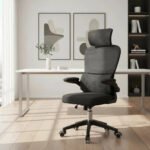Cadeira Escritório Ergonômica Giratória com Apoio Lombar Sweet Studio