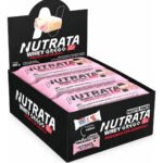 Barra Whey Grego 40g Display com 12 unidades Morango com Chantilly Nutrata