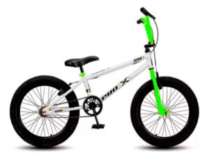 Bicicleta Aro 20 Pro-x Série 1 Bmx Freio V-brake Cor Branco/verde Tamanho Do Quadro 20