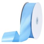Fita De Cetim 22mm No05 Rolo 50 Metros As Cores Cor Azul Bebê