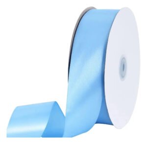 Fita De Cetim 22mm No05 Rolo 50 Metros As Cores Cor Azul Bebê