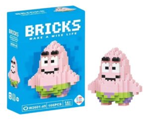Brinquedo Bloco De Montar Personagens Desenho Animado Quantidade De Peças 166 Versão Do Personagem Patrick
