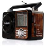 Rádio Am Fm Retrô Antigo Bluetooth Recarregável Bivolt Marrom