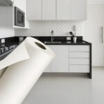 Papel De Parede adesivo autocolante Lavável Branco Fosco acetinado envelopar móveis e paredes rolo 10 metros x 45cm rendimento 4,5m2
