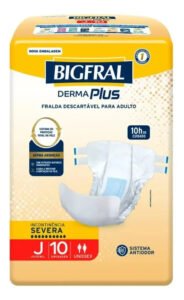 1 Pacote Fralda Bigfral Derma Plus Juvenil 10 Unidades