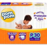 Fralda Pom Pom Protek P para Bebês de 3 a 6 kg