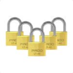 Kit 5 Cadeado Pado Lt 40mm C/ Chave Segredos Diferentes