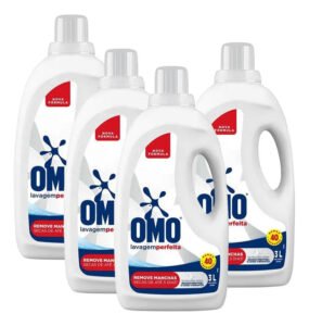 Kit 4 Lava-roupas Líquido Omo Lavagem Perfeita 3l