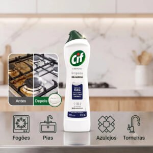 Cif Cremoso Garrafa 450ml Limpeza Milagrosa