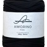 Fio De Malha Premium – Amorino Fios – 36mm Cor Preto
