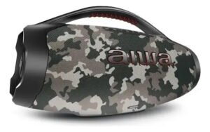 Caixa De Som Boombox Aiwa Aws-bbs-01b 200w Ip66 30hs Cor Cinza Camuflando